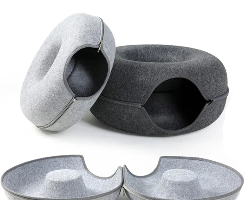 Donut Cat Tunnel Bed