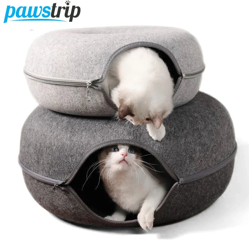 Donut Cat Tunnel Bed