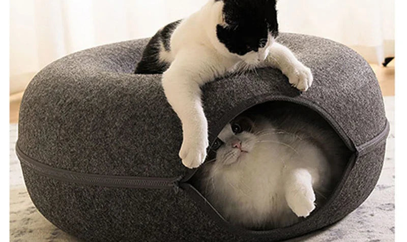 Donut Cat Tunnel Bed