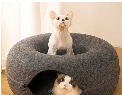 Donut Cat Tunnel Bed