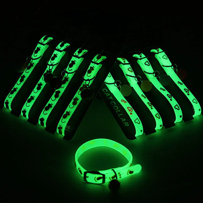 Luminous Silicone Cat Collar