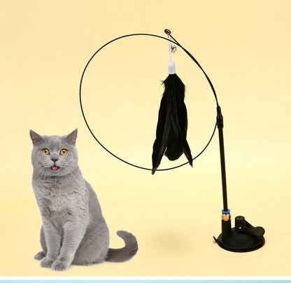 Interactive Hands-Free Cat Teaser Wand