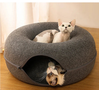 Donut Cat Tunnel Bed