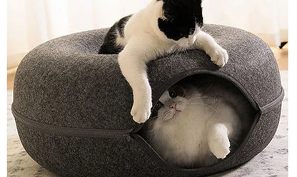 Donut Cat Tunnel Bed